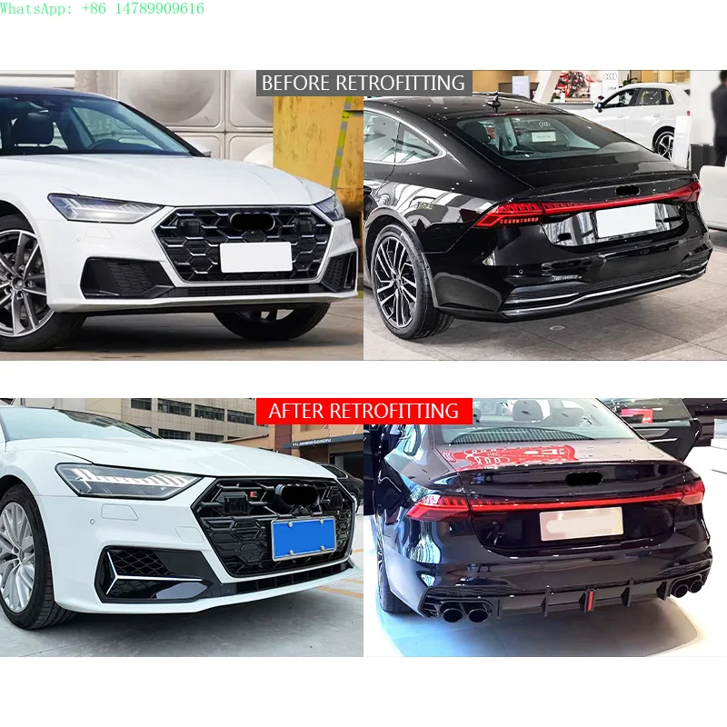 Customized Automotive Body Modification Kit2025 A7 Car Modification Upgrade S7 Front Bumper Grille Rear Bumper Rear Lip Exhaust
Customized Automotive Body Modification Kit2025 A7 Car Modification Upgrade S7 Front Bumper Grille Rear Bumper Rear Lip Exhaust