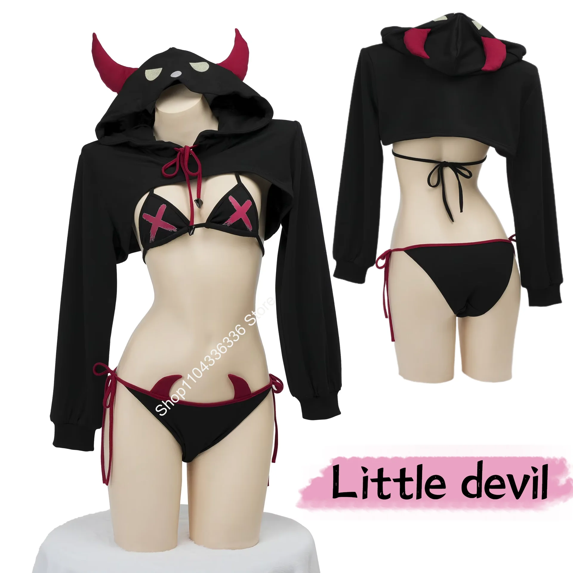 Adult Erotica Short Imp Lingerie Suit Sexy Strappy Triple Point Succubus Role Play Play Clothing
Adult Erotica Short Imp Lingerie Suit Sexy Strappy Triple Point Succubus Role Play Play Clothing