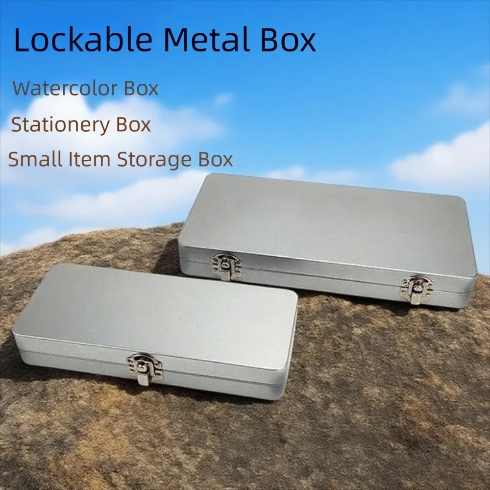Tinplate Material Watercolor Box Hinge Flap Lock Sealed Storage Metal Box Rectangular Shape Flip Top Storage Box Bills Storage
Tinplate Material Watercolor Box Hinge Flap Lock Sealed Storage Metal Box Rectangular Shape Flip Top Storage Box Bills Storage