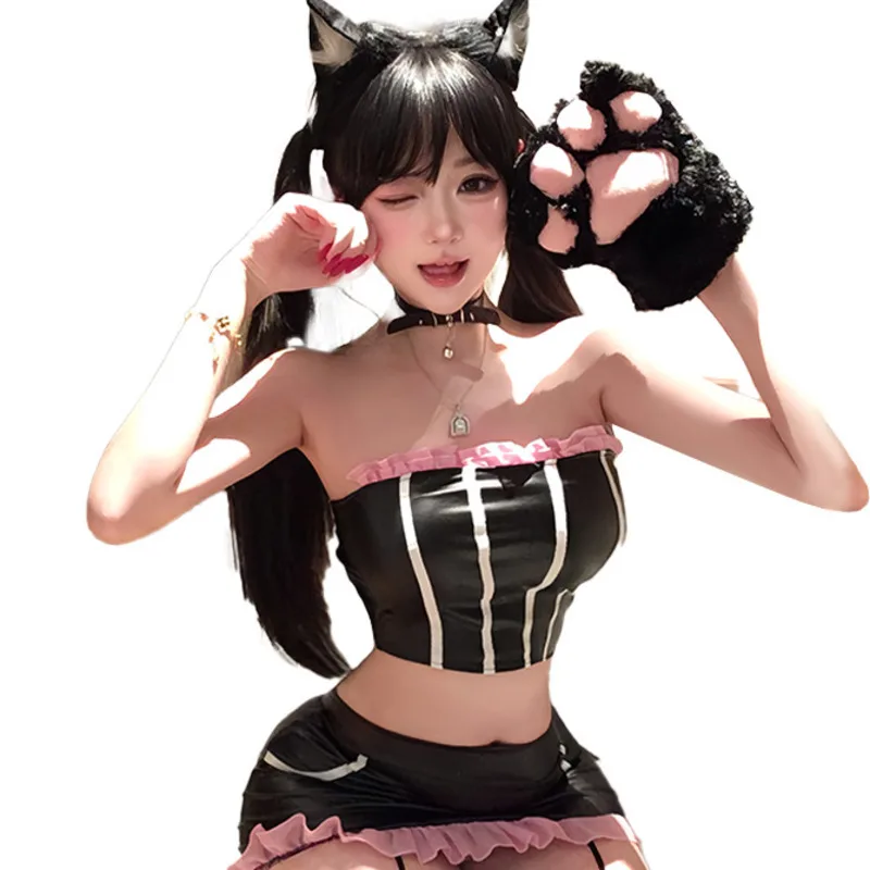 Sexy Cute Cat Maid Sexy Flirtatious Role-playing Costume Sexy Sets Off-the-shoulder Pure Desire Sexy Sets For Woman Playful XZKZ
Sexy Cute Cat Maid Sexy Flirtatious Role-playing Costume Sexy Sets Off-the-shoulder Pure Desire Sexy Sets For Woman Playful XZKZ