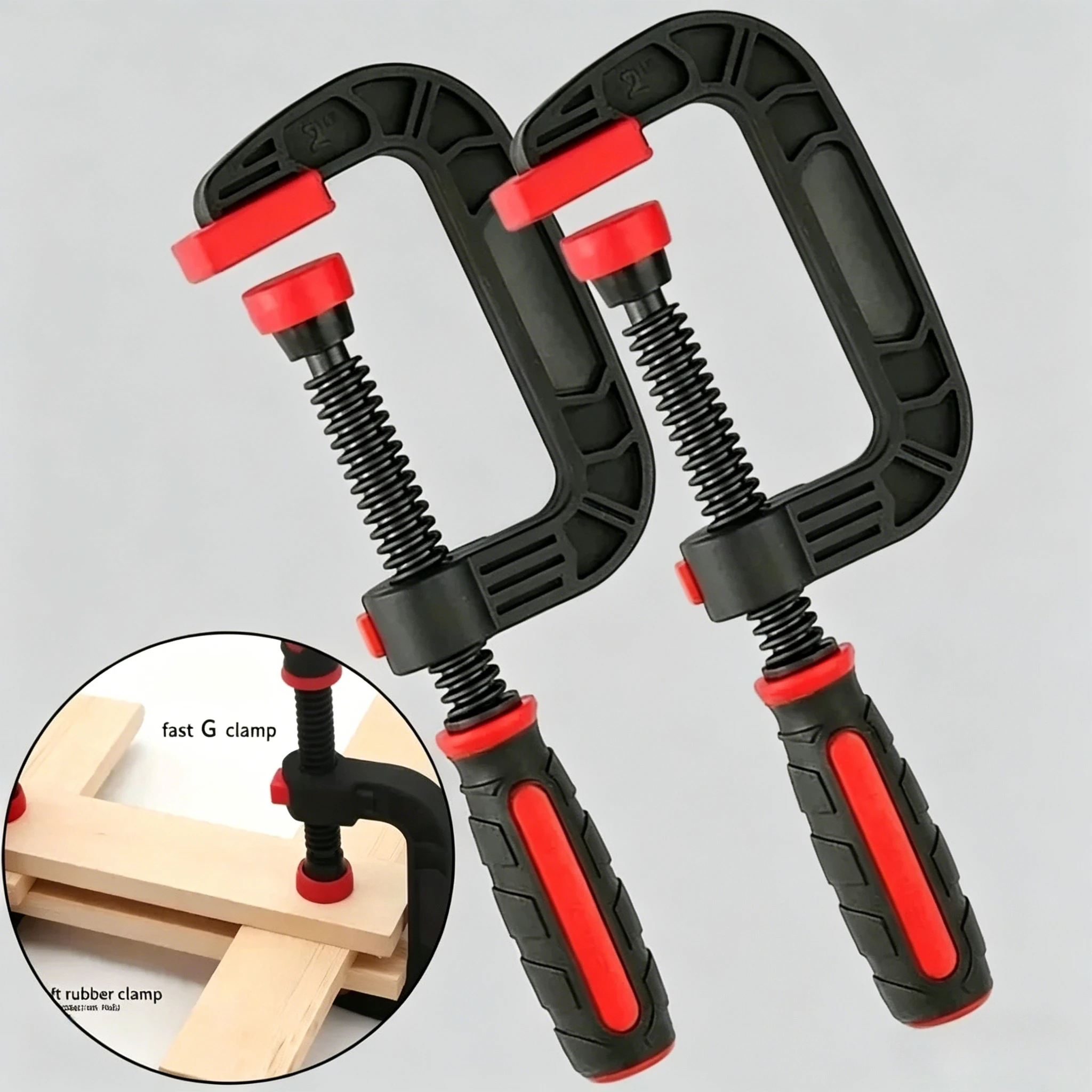 New Two 7-inch Spring Clamps with Strong Clamping Force Reinforced Plastic Nylon Heavy-duty Spring Jaw Opening Clamps
New Two 7-inch Spring Clamps with Strong Clamping Force Reinforced Plastic Nylon Heavy-duty Spring Jaw Opening Clamps