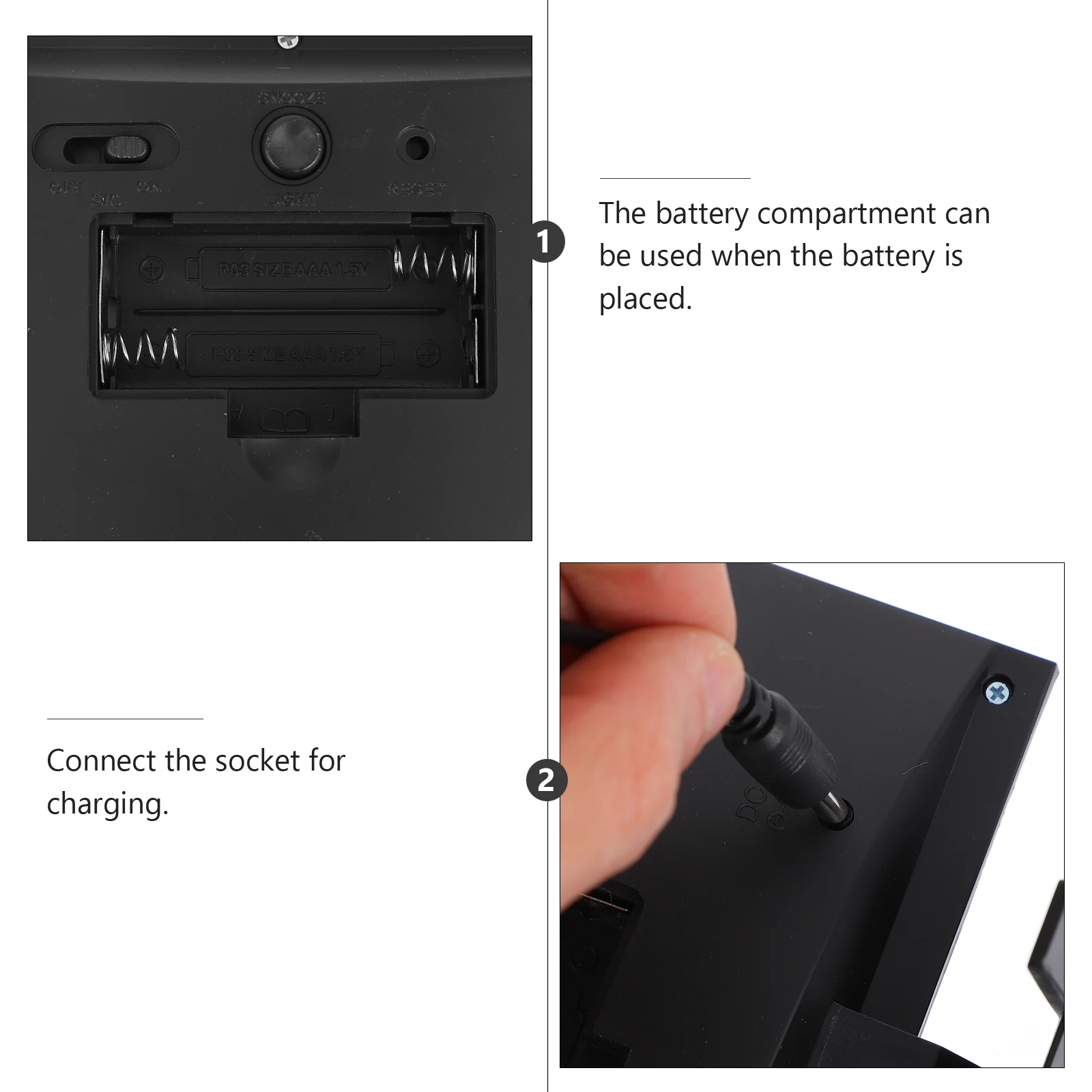 1Set LED Color Screen Alarm Clock Practical Decorative Desktop Clock with Backup Option for Power Outages
1Set LED Color Screen Alarm Clock Practical Decorative Desktop Clock with Backup Option for Power Outages