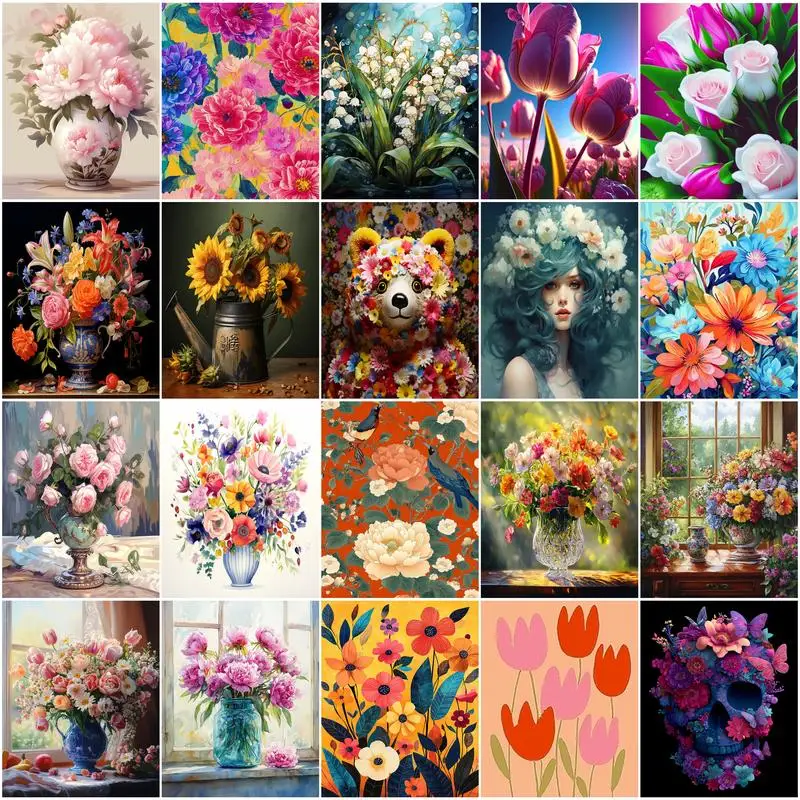 GATYZTORY Paint By Number Adult Kit Flowers Crafts Supplies Adults Decorative Paintings Canvas Picture Oil Art Color Markers Kit 
GATYZTORY Paint By Number Adult Kit Flowers Crafts Supplies Adults Decorative Paintings Canvas Picture Oil Art Color Markers Kit