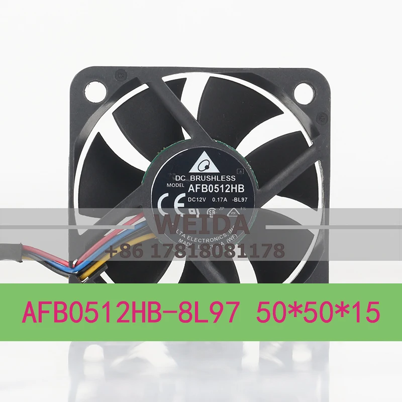 Delta 12V 0.17A AC EC Double Ball Four-wire 5CM PWM Speed Regulation Silent AFB0512HB-8L97 5015 Cooling Fan
Delta 12V 0.17A AC EC Double Ball Four-wire 5CM PWM Speed Regulation Silent AFB0512HB-8L97 5015 Cooling Fan