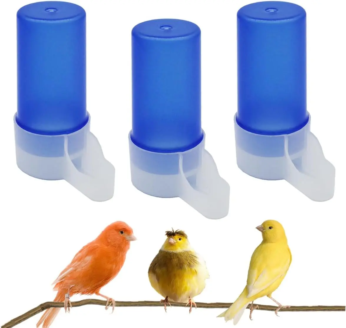 3-Piece Automatic Bird Feeder & Water Dispenser, Plastic Cage Drinker, 70ml
3-Piece Automatic Bird Feeder & Water Dispenser, Plastic Cage Drinker, 70ml