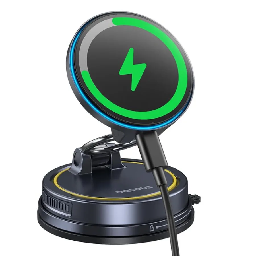 Автомобильное зарядное устройство Baseus Vacuum 15W для MagSafe с присоской на 119 фунтов (720) ° Регулируемый магнитный автомобильный держатель для телефона с зарядкой, складной, C-типа
Автомобильное зарядное устройство Baseus Vacuum 15W для MagSafe с присоской на 119 фунтов (720) ° Регулируемый магнитный автомобильный держатель для телефона с зарядкой, складной, C-типа