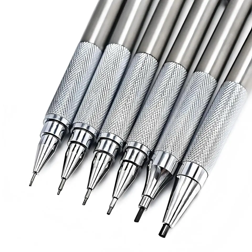 High Quality Metal Mechanical Pencil 0.5mm 0.7mm 0.9mm 1.3mm 2.0mm for Sketch Drawing Automatic HB Lead School Office Stationery
High Quality Metal Mechanical Pencil 0.5mm 0.7mm 0.9mm 1.3mm 2.0mm for Sketch Drawing Automatic HB Lead School Office Stationery