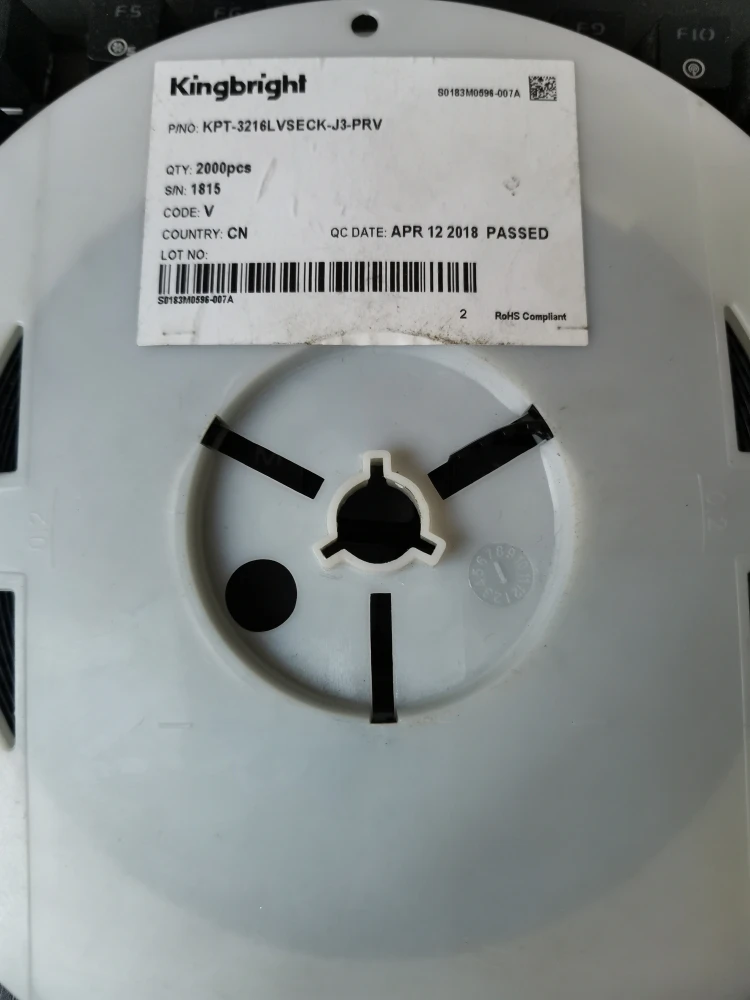 50Pcs/KPT-3216LVSECK-J3-PRV LED 1206 red light, high brightness LED 
50Pcs/KPT-3216LVSECK-J3-PRV LED 1206 red light, high brightness LED