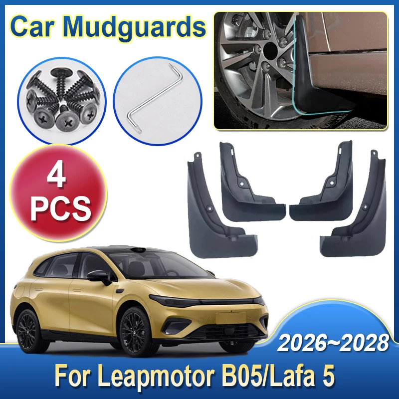 For Leapmotor B05 Accesories Lafa 5 2026 Car Mudguard Rear Flaps Splash Mud Flap Guard Mudguards Auto Car Tools
For Leapmotor B05 Accesories Lafa 5 2026 Car Mudguard Rear Flaps Splash Mud Flap Guard Mudguards Auto Car Tools