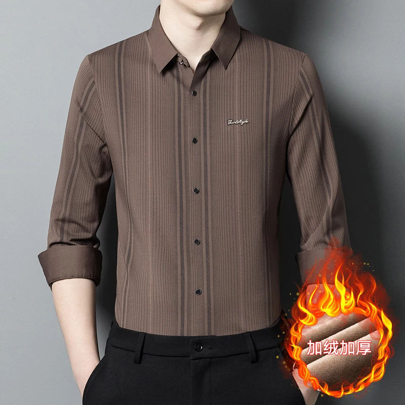2025 Лидер продаж, высококачественная весенняя мужская рубашка с длинным рукавом, мужская рубашка из натурального шелка для среднего возраста, осенне-зимняя рубашка
2025 Лидер продаж, высококачественная весенняя мужская рубашка с длинным рукавом, мужская рубашка из натурального шелка для среднего возраста, осенне-зимняя рубашка