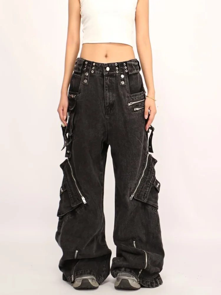 2024 Американская уличная одежда в стиле ретро Y2K, черные мешковатые женские джинсы-карго, брюки, новый рок-женская одежда, широкие хлопковые длинные брюки
2024 Американская уличная одежда в стиле ретро Y2K, черные мешковатые женские джинсы-карго, брюки, новый рок-женская одежда, широкие хлопковые длинные брюки