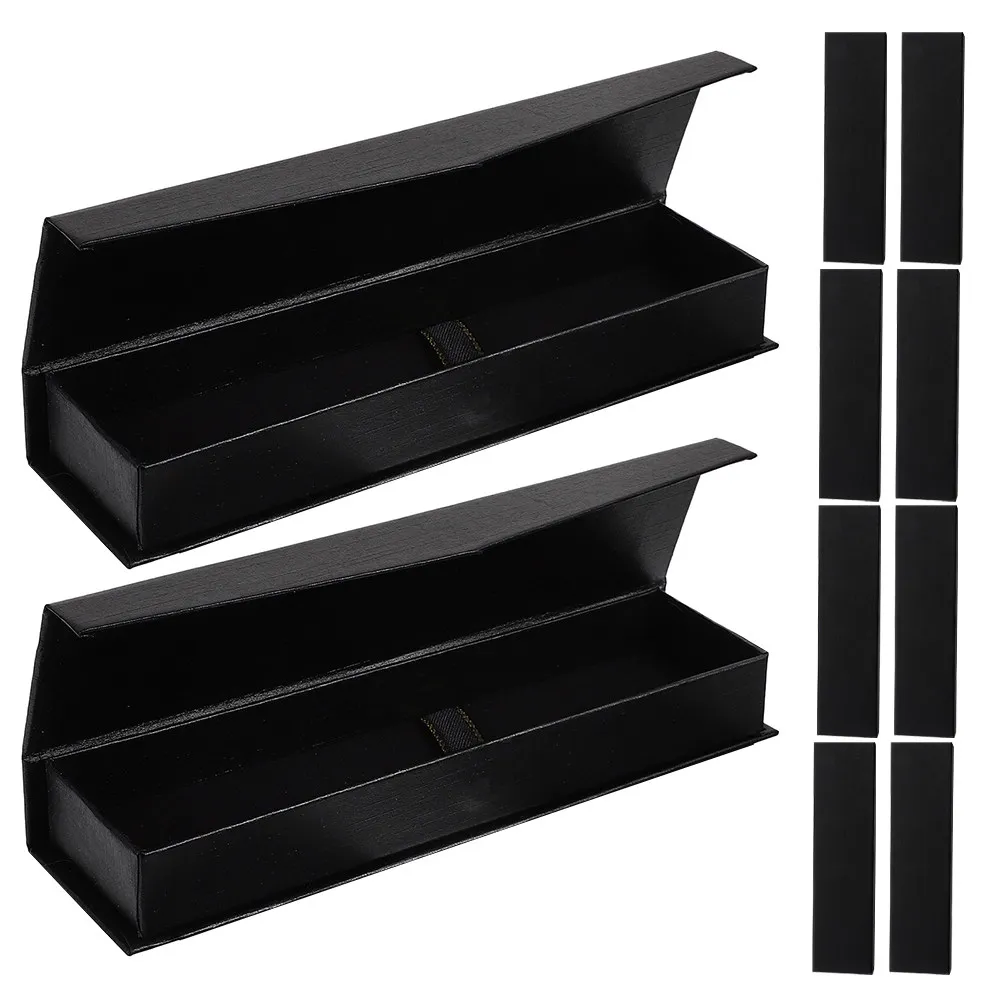 10Pcs Black Flip-Top Pen Present Box Elegant Business Gift Packaging for Fountain Ballpoint Signature Pens Office Meeting Client
10Pcs Black Flip-Top Pen Present Box Elegant Business Gift Packaging for Fountain Ballpoint Signature Pens Office Meeting Client