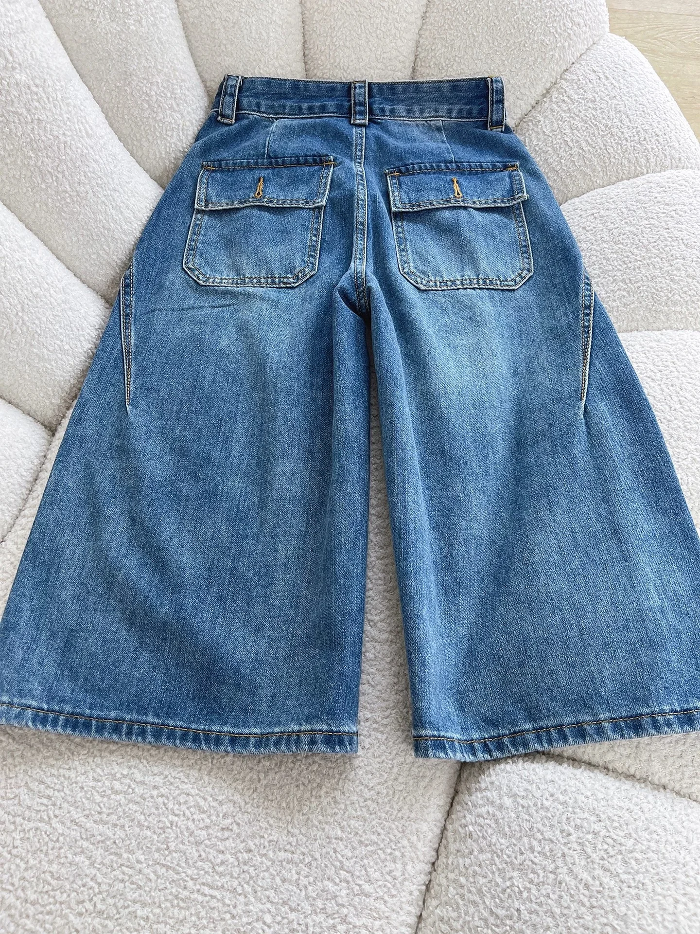 American Style High Waist Loose Fit Seven Inch Denim Jeans Women's Summer New Style Slimming Wide Leg Pants Casual Washed
American Style High Waist Loose Fit Seven Inch Denim Jeans Women's Summer New Style Slimming Wide Leg Pants Casual Washed