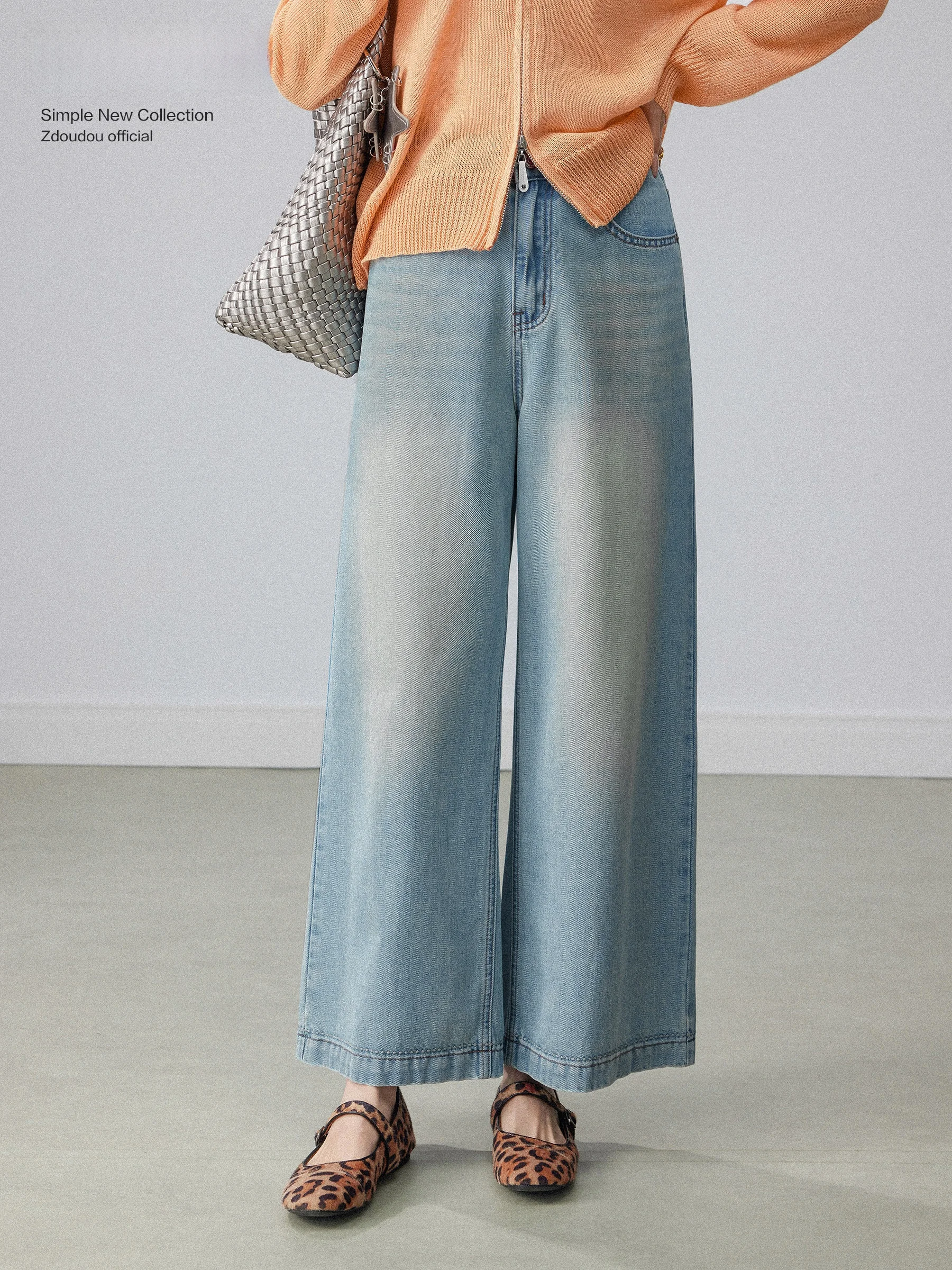 High Waist Loose Fit Straight Leg Blue Denim Jeans Women's Spring 2026 New Style Casual Wide Leg Pants Resistant to Deformation
High Waist Loose Fit Straight Leg Blue Denim Jeans Women's Spring 2026 New Style Casual Wide Leg Pants Resistant to Deformation