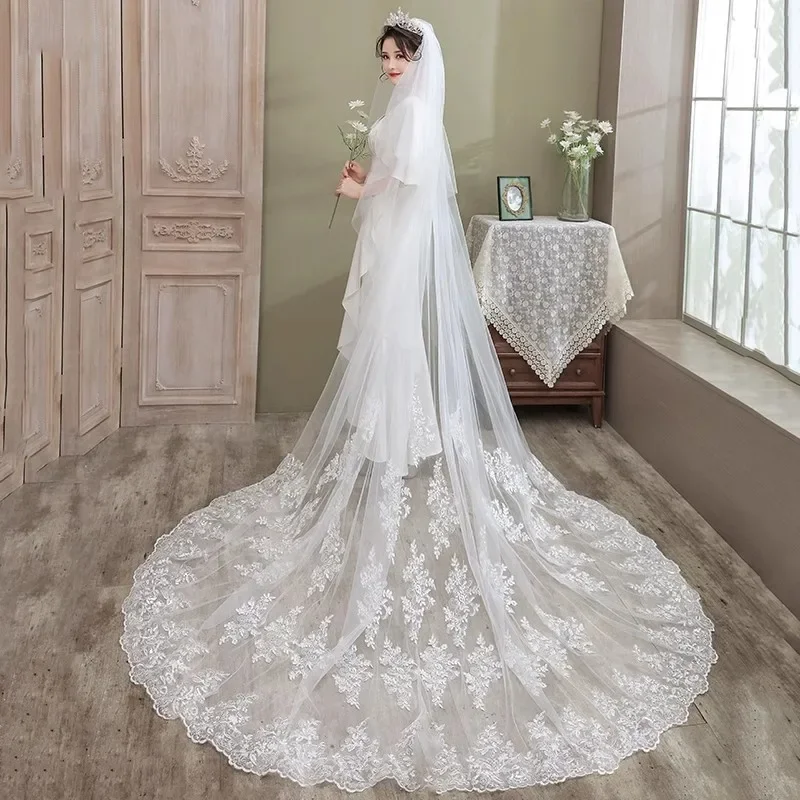 350cm White/Ivory Lace Veils Cathedral Length Bridal Veil, Can Cover Face Bridal Accessories, Wedding Veil,With Comb
350cm White/Ivory Lace Veils Cathedral Length Bridal Veil, Can Cover Face Bridal Accessories, Wedding Veil,With Comb