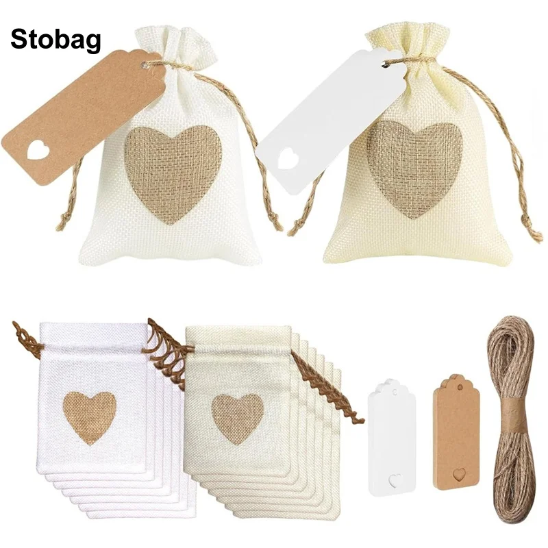 StoBag 30pcs/Set Linen Drawstring Bags Love with Tags Gift Small Jewelry Gift Storage Packaging Portable Bundle Pocket Pouches
StoBag 30pcs/Set Linen Drawstring Bags Love with Tags Gift Small Jewelry Gift Storage Packaging Portable Bundle Pocket Pouches