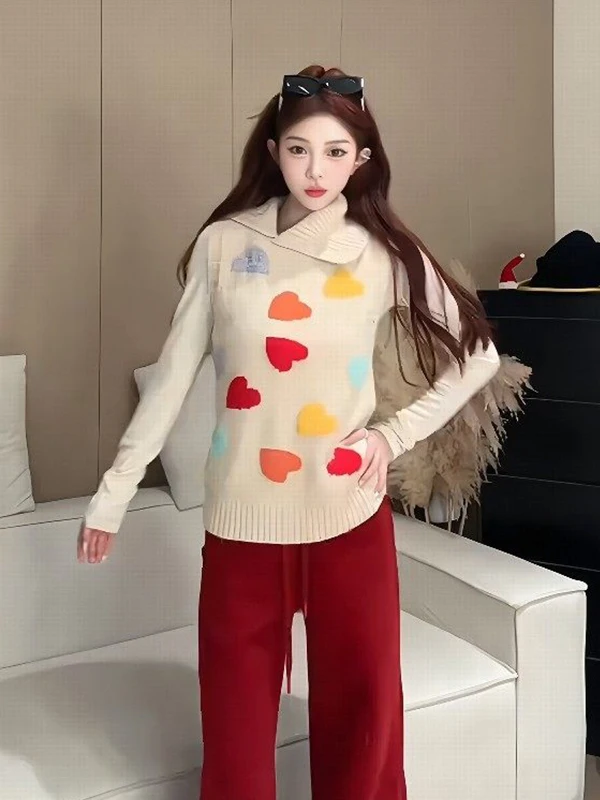 Комплект из двух предметов: вязаный жилет с узором в виде сердца и базовая юбка, весенняя коллекция 2026 года, женская повседневная мода, стильный, для середины весны...
Комплект из двух предметов: вязаный жилет с узором в виде сердца и базовая юбка, весенняя коллекция 2026 года, женская повседневная мода, стильный, для середины весны...