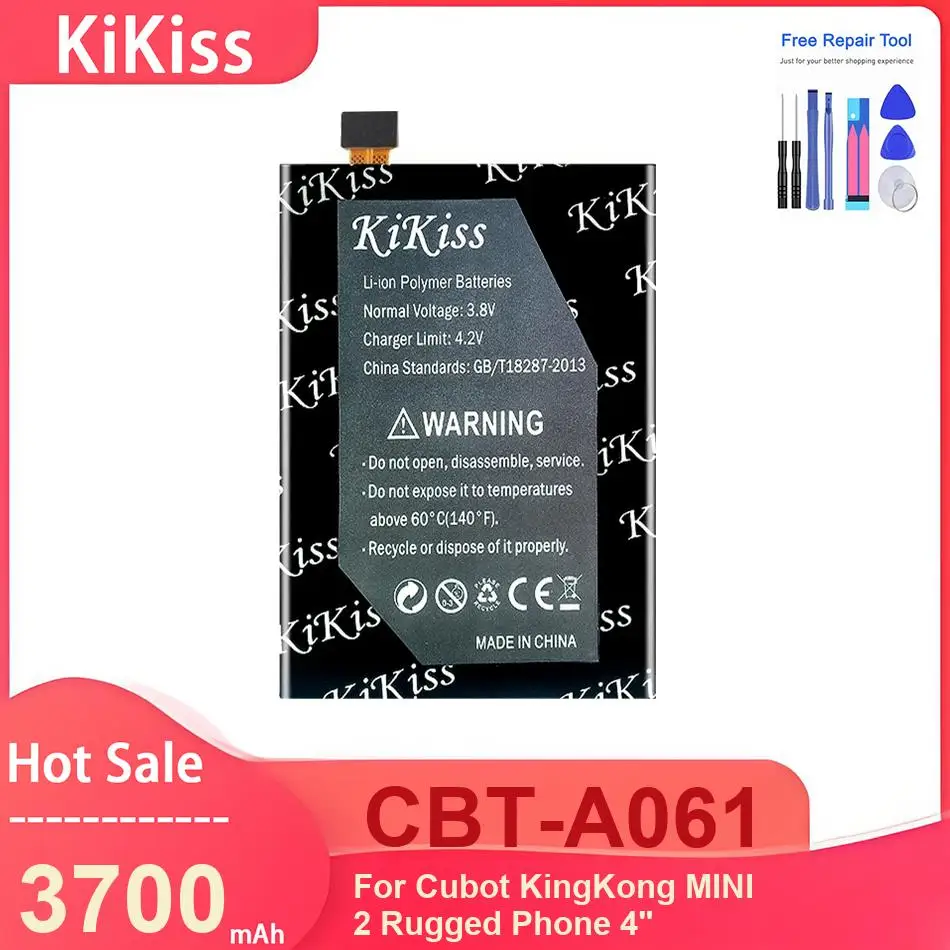 Аккумулятор для мобильного телефона KiKiss для прочного телефона Cubot KingKong MINI 2 4 дюйма, аккумуляторы CBT-A061 3700 мАч
Аккумулятор для мобильного телефона KiKiss для прочного телефона Cubot KingKong MINI 2 4 дюйма, аккумуляторы CBT-A061 3700 мАч