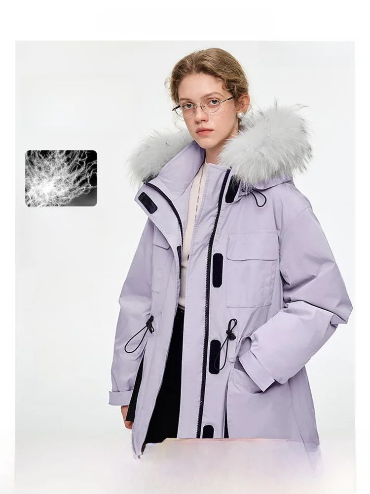 VEGA CHANG Women's Winter down Jaet Comfortable Velvet Tee-Proof Hooded Fur Collar Zipper Closure Long Sve Coat
VEGA CHANG Women's Winter down Jaet Comfortable Velvet Tee-Proof Hooded Fur Collar Zipper Closure Long Sve Coat