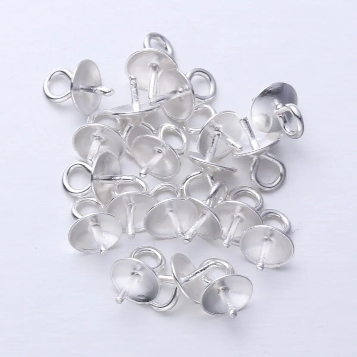 20Pcs 4Mm Smooth Finish Pearl Screw Eye Pins with Circular Eye Opening Jewelry Making Accessories Pearl Pendant Connector Craft
20Pcs 4Mm Smooth Finish Pearl Screw Eye Pins with Circular Eye Opening Jewelry Making Accessories Pearl Pendant Connector Craft