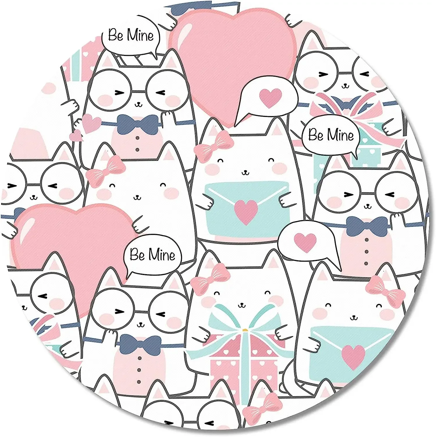 Round Mouse Pad Cute Cats Mouse Mat Small Non-Slip Rubber Base Round Mousepad with Designs for Working and Gaming Home
Round Mouse Pad Cute Cats Mouse Mat Small Non-Slip Rubber Base Round Mousepad with Designs for Working and Gaming Home