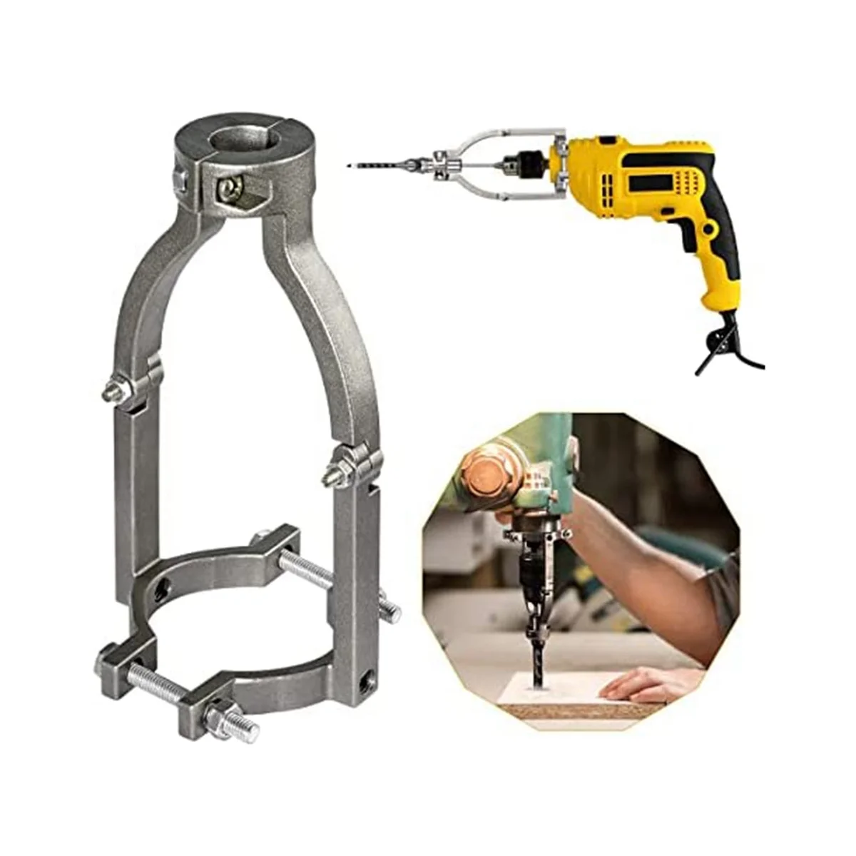 Square Hole Drill Bit Adapter for Installation and Disassembly -Mortising Attachment for Drill Press, for Drill Machines
Square Hole Drill Bit Adapter for Installation and Disassembly -Mortising Attachment for Drill Press, for Drill Machines