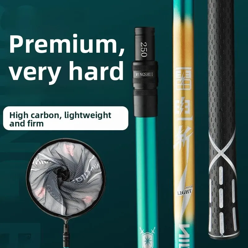High Carbon Fiber Extendable Fishing Net Pole Set with Positioning Head Durable Lightweight Fishing Gear for Outdoor Camping ...
High Carbon Fiber Extendable Fishing Net Pole Set with Positioning Head Durable Lightweight Fishing Gear for Outdoor Camping ...