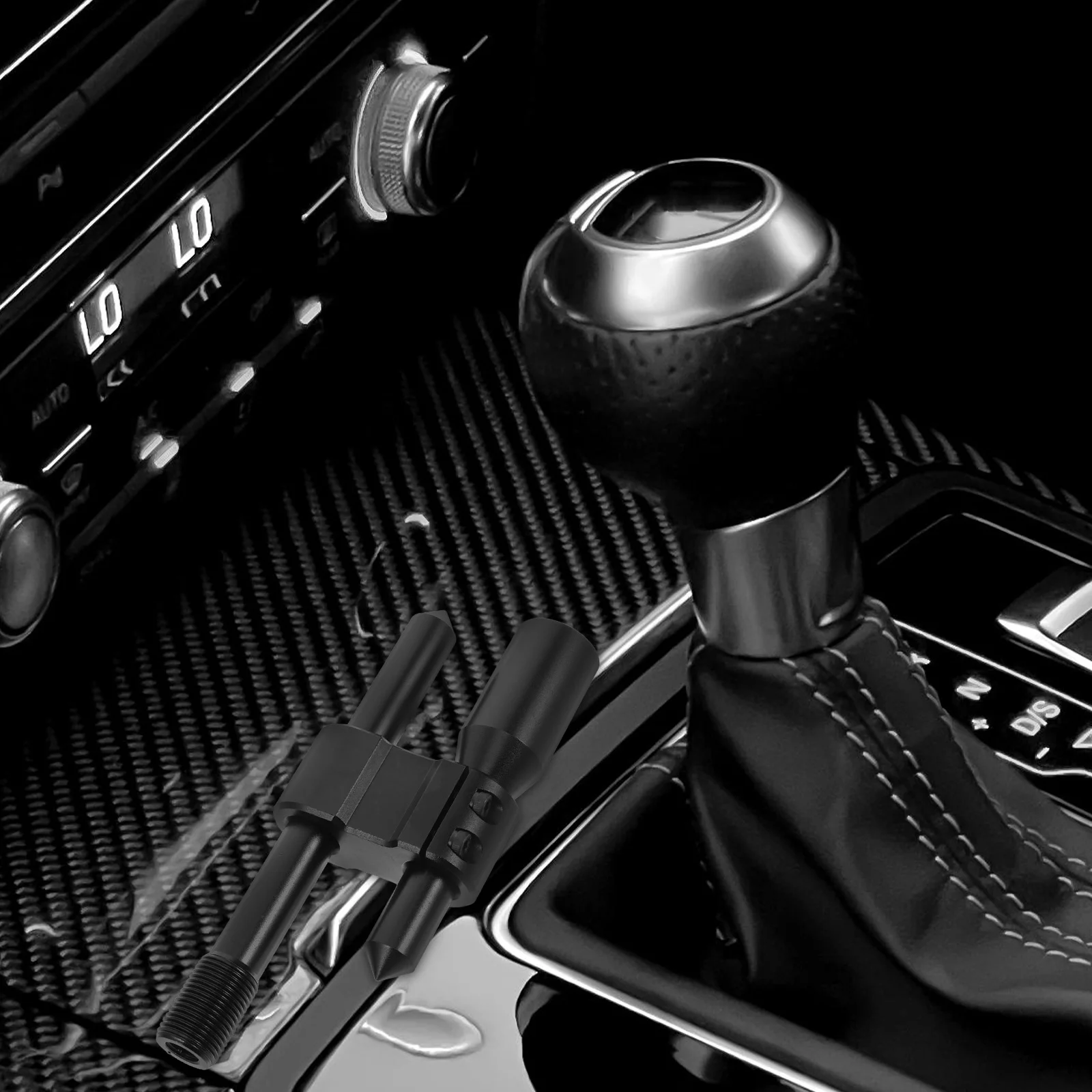 Universal Aluminum Gear Shift Knob Extender Manual Car Adjustable Height Stick Shift Lever Extension Gear Shifter Handle 
Universal Aluminum Gear Shift Knob Extender Manual Car Adjustable Height Stick Shift Lever Extension Gear Shifter Handle