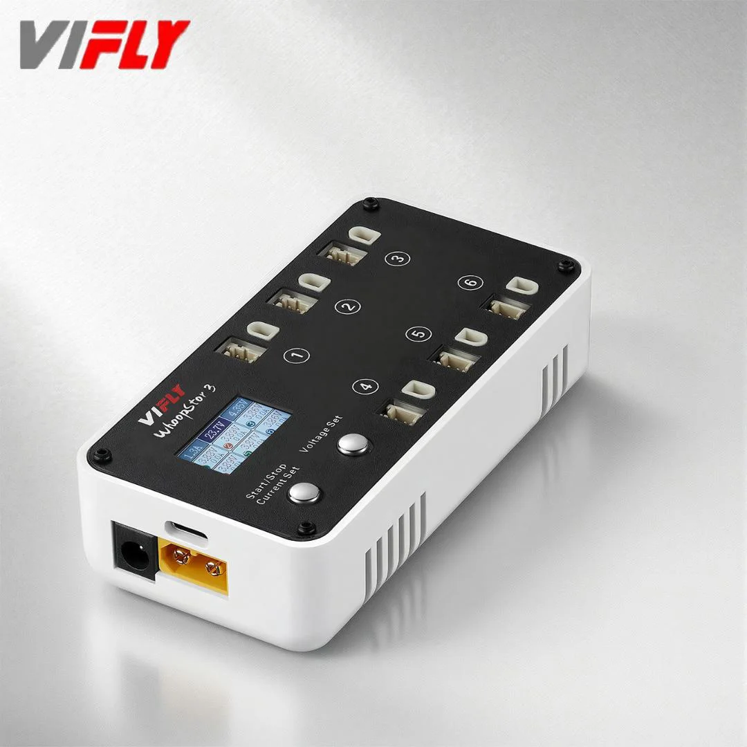 NEW VIFLY WhoopStor 3 V3 6 Ports 1S LiPo LiHV Battery Charger Discharger Storage 4.2V 4.35V BT2.0 PH2.0 for FPV Tinywhoop
NEW VIFLY WhoopStor 3 V3 6 Ports 1S LiPo LiHV Battery Charger Discharger Storage 4.2V 4.35V BT2.0 PH2.0 for FPV Tinywhoop