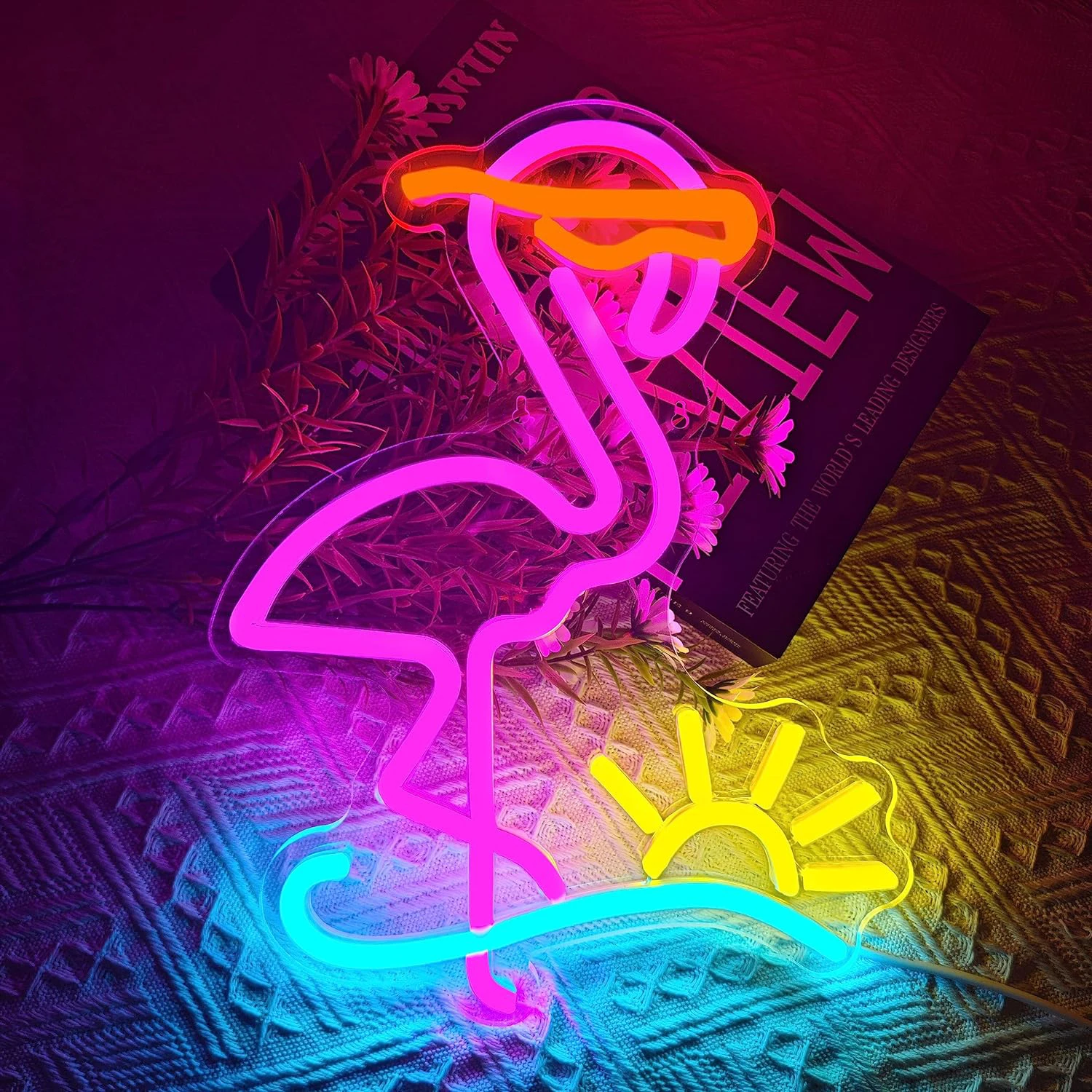 Flamingo Neon Sign LED Neon Light Sign USB POWERED Night Lights with Dimmable On/Off switch for Bedroom Girls Party Hone Decor
Flamingo Neon Sign LED Neon Light Sign USB POWERED Night Lights with Dimmable On/Off switch for Bedroom Girls Party Hone Decor