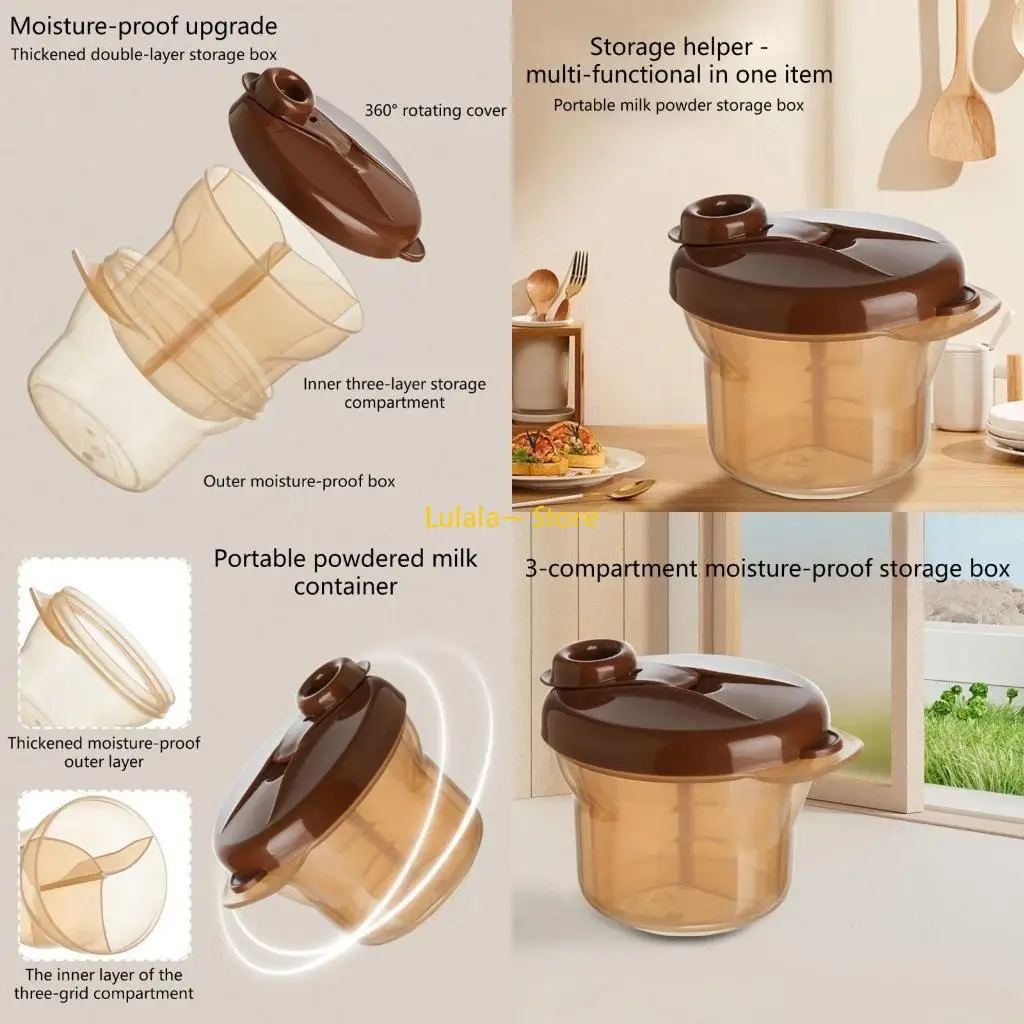 Y4QA Baby Milk Powder Dispenser 3 Compartment Leakproof Portable For Outdoor Use
Y4QA Baby Milk Powder Dispenser 3 Compartment Leakproof Portable For Outdoor Use