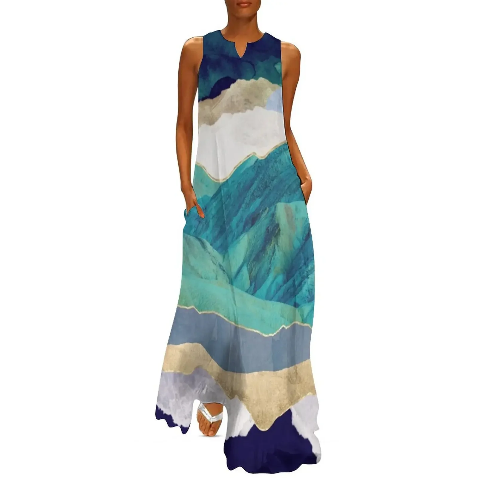 Teal Mountains Long Dress Prom gown Dress for pregnant women women clothing 2025 new arrivals dresses for women Dress
Teal Mountains Long Dress Prom gown Dress for pregnant women women clothing 2025 new arrivals dresses for women Dress