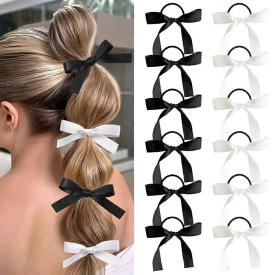 Limited-time offer 12PCS Silky Satin Hair Bows Ties for Girls, Bowknot Ribbon Ponytail Holders, Cute Bow Hair Accessories for B
Limited-time offer 12PCS Silky Satin Hair Bows Ties for Girls, Bowknot Ribbon Ponytail Holders, Cute Bow Hair Accessories for B