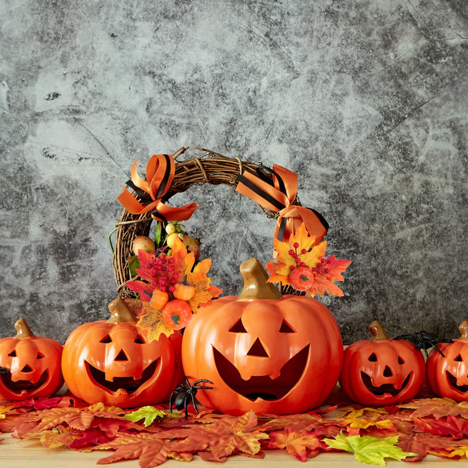 3pcs Maple Leaf Plug-In Decoration Halloween Thanksgiving Party Simulated Tabletop Decor Artificial Pumpkin Harvest Festival
3pcs Maple Leaf Plug-In Decoration Halloween Thanksgiving Party Simulated Tabletop Decor Artificial Pumpkin Harvest Festival