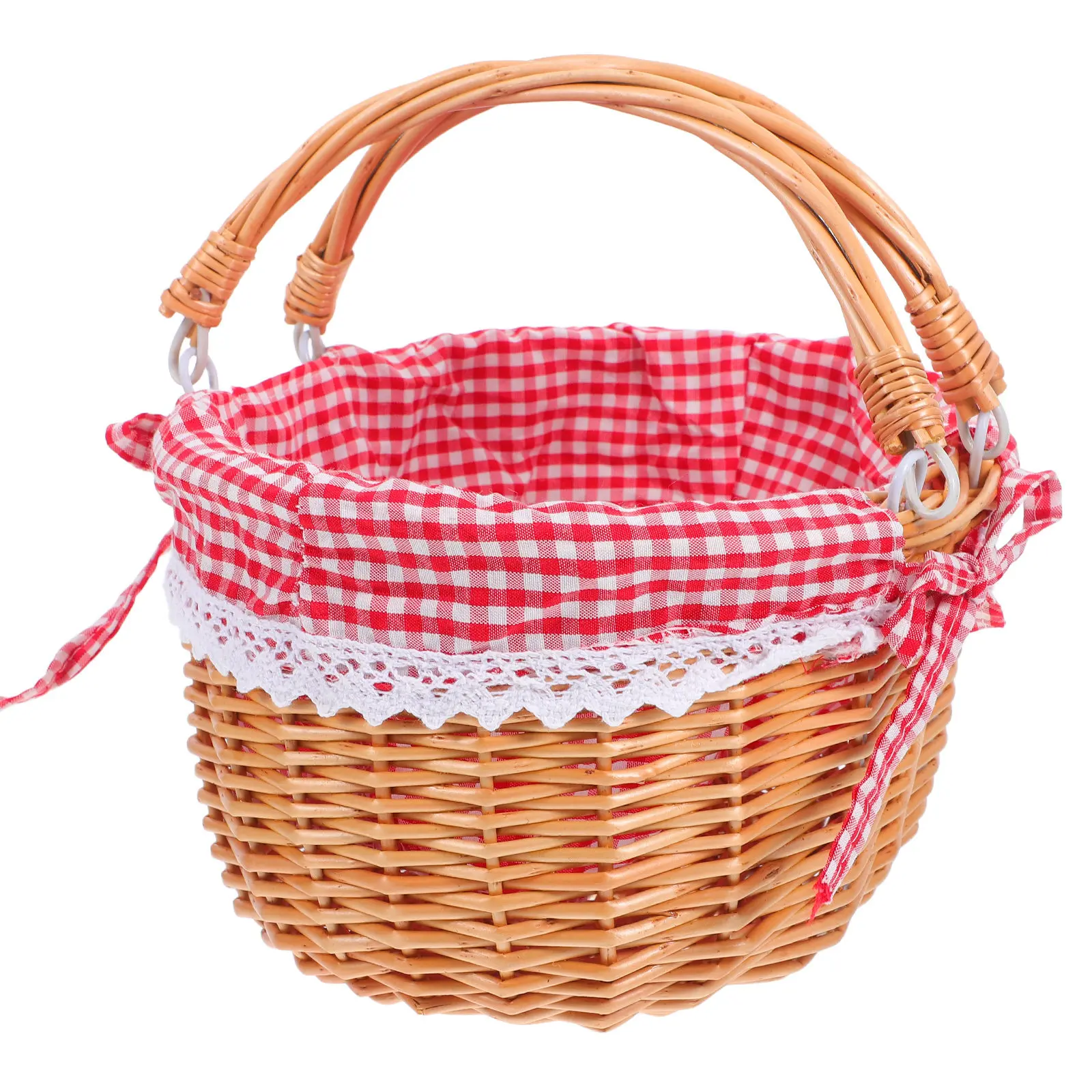 Плетеная корзина для пикника большой вместимости, портативная ручная корзина для сбора урожая, овощей, фруктов, хлеба, закусок, для пикников
Плетеная корзина для пикника большой вместимости, портативная ручная корзина для сбора урожая, овощей, фруктов, хлеба, закусок, для пикников