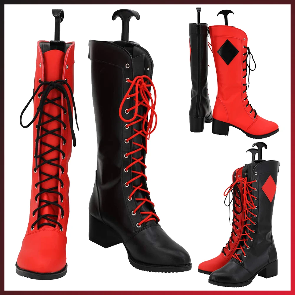 2024 Movie Super Villain Disguise Costume Accessories Quinzel Cosplay Fantasy Shoes Boots Adult Women Roleplay Fantasia Footwear
2024 Movie Super Villain Disguise Costume Accessories Quinzel Cosplay Fantasy Shoes Boots Adult Women Roleplay Fantasia Footwear