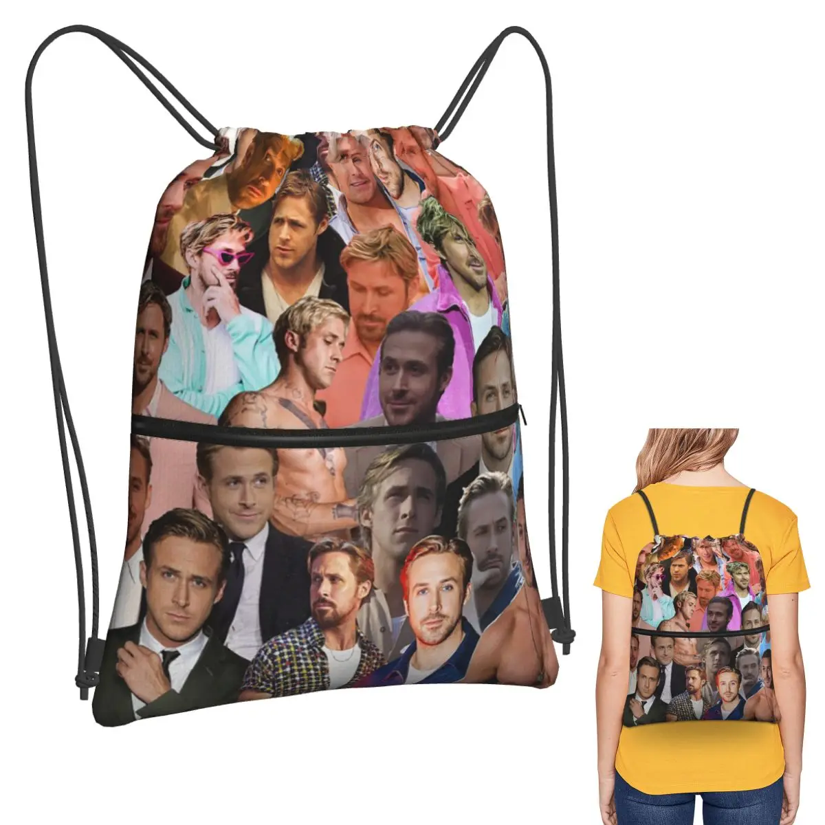 Ryan Gosling Photo Collage Backpacks Multi-function Drawstring Bags Sports Bag Book Bags for Man Woman School
Ryan Gosling Photo Collage Backpacks Multi-function Drawstring Bags Sports Bag Book Bags for Man Woman School