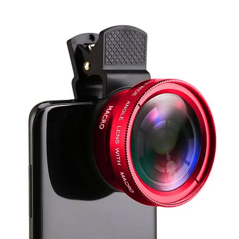 Professional Super Wide-Angle + Macro HD Lens 0.45X 49UV Super Wide-Angle + Macro HD Lens for iPhone Android