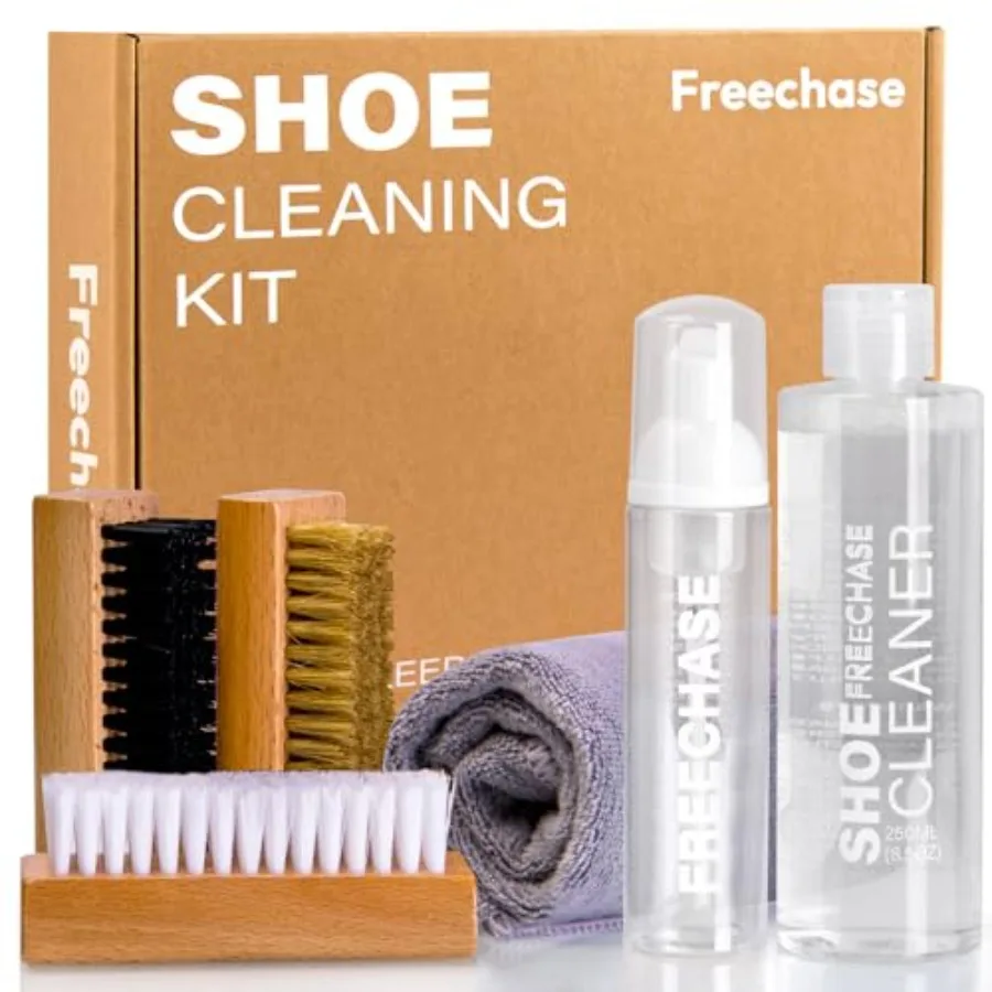 Shoe Cleaner Kit for Sneaker - 8.5 Oz Shoe Cleaning Kit with Shoe Brushes and Towel, White Sneaker Cleaner Kit, Shoe Cleaner fo
Shoe Cleaner Kit for Sneaker - 8.5 Oz Shoe Cleaning Kit with Shoe Brushes and Towel, White Sneaker Cleaner Kit, Shoe Cleaner fo