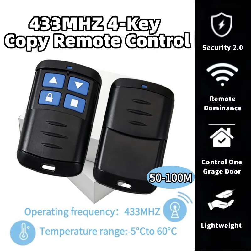 Warehouse Wholesale Price 433Mhz Cloning Duplicator Key Garage Gate Door Opener Remote Control Clone Learning Code Cloning Code
Warehouse Wholesale Price 433Mhz Cloning Duplicator Key Garage Gate Door Opener Remote Control Clone Learning Code Cloning Code
