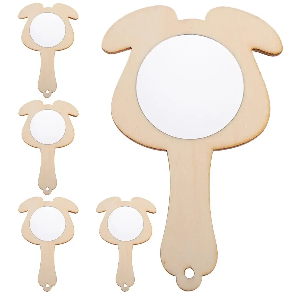 5 Pcs Unfinished Mini Mirror Vanity Craft Supply Khaki Wooden Blank for DIY Toddler
5 Pcs Unfinished Mini Mirror Vanity Craft Supply Khaki Wooden Blank for DIY Toddler