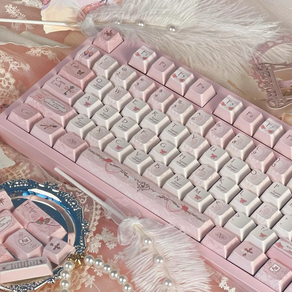 Flower Note Keycaps Cherry PBT Elegant Pink Keyboard Caps Magnetic Switch Available for AulaF75 F99 Keyboard Keycaps
Flower Note Keycaps Cherry PBT Elegant Pink Keyboard Caps Magnetic Switch Available for AulaF75 F99 Keyboard Keycaps