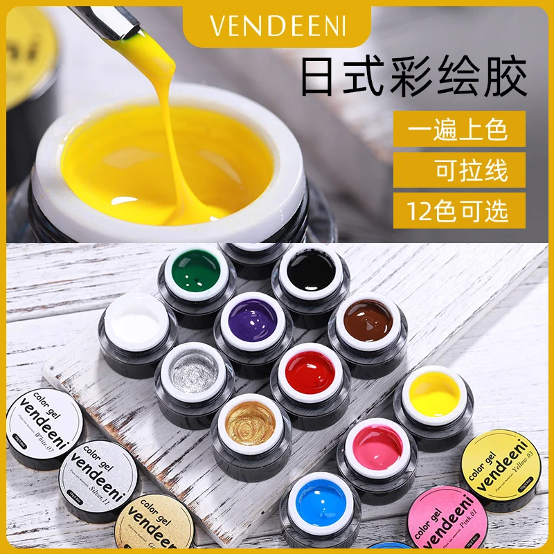 Vendeeni Hot Sale 12Colors Neon Gel Painted Polish OEM/ODM One Stroke Color Creative Fluorescence Painting Gel Nail Art Paint
Vendeeni Hot Sale 12Colors Neon Gel Painted Polish OEM/ODM One Stroke Color Creative Fluorescence Painting Gel Nail Art Paint