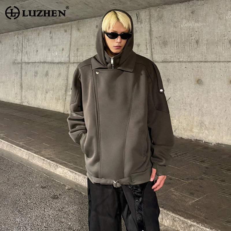 LUZHEN 2025 New Streetwear Solid Color Original Cross Placket Hoodies Men's Fashion Personalized Handsome Male Clothes JY5117
LUZHEN 2025 New Streetwear Solid Color Original Cross Placket Hoodies Men's Fashion Personalized Handsome Male Clothes JY5117