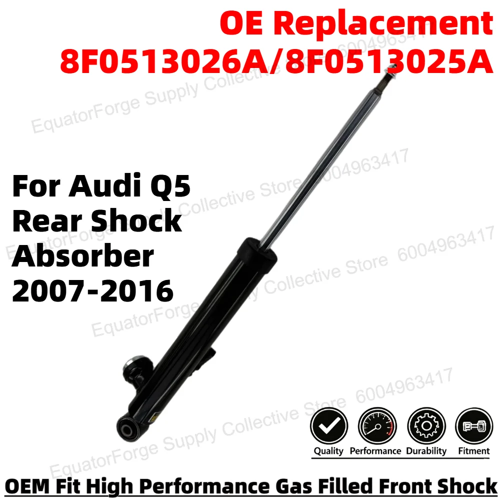 Comfortable Direct Fit High Stability Premium Electric Rear Shock Absorber for Audi Q5 OE Number 8F0513026A/8F0513025A
Comfortable Direct Fit High Stability Premium Electric Rear Shock Absorber for Audi Q5 OE Number 8F0513026A/8F0513025A