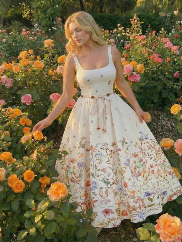Plus Size Apricot Printed Beaded Belt Long Dress, Square Neck, Suitable For Spring/Summer Outings And Vacations
Plus Size Apricot Printed Beaded Belt Long Dress, Square Neck, Suitable For Spring/Summer Outings And Vacations