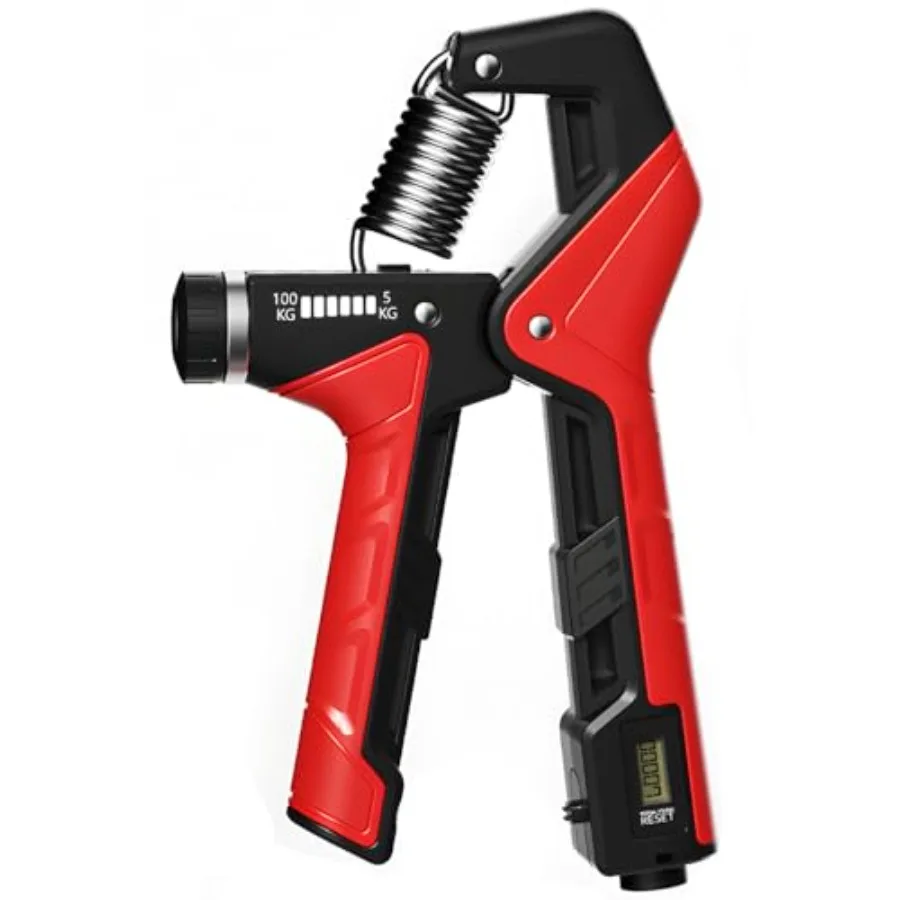 Hand Strengthener for Forearm Muscle Building and Injury Recovery Adjustable Resistance 11-220Lbs 5-100KG Durable Black Hand Gr
Hand Strengthener for Forearm Muscle Building and Injury Recovery Adjustable Resistance 11-220Lbs 5-100KG Durable Black Hand Gr