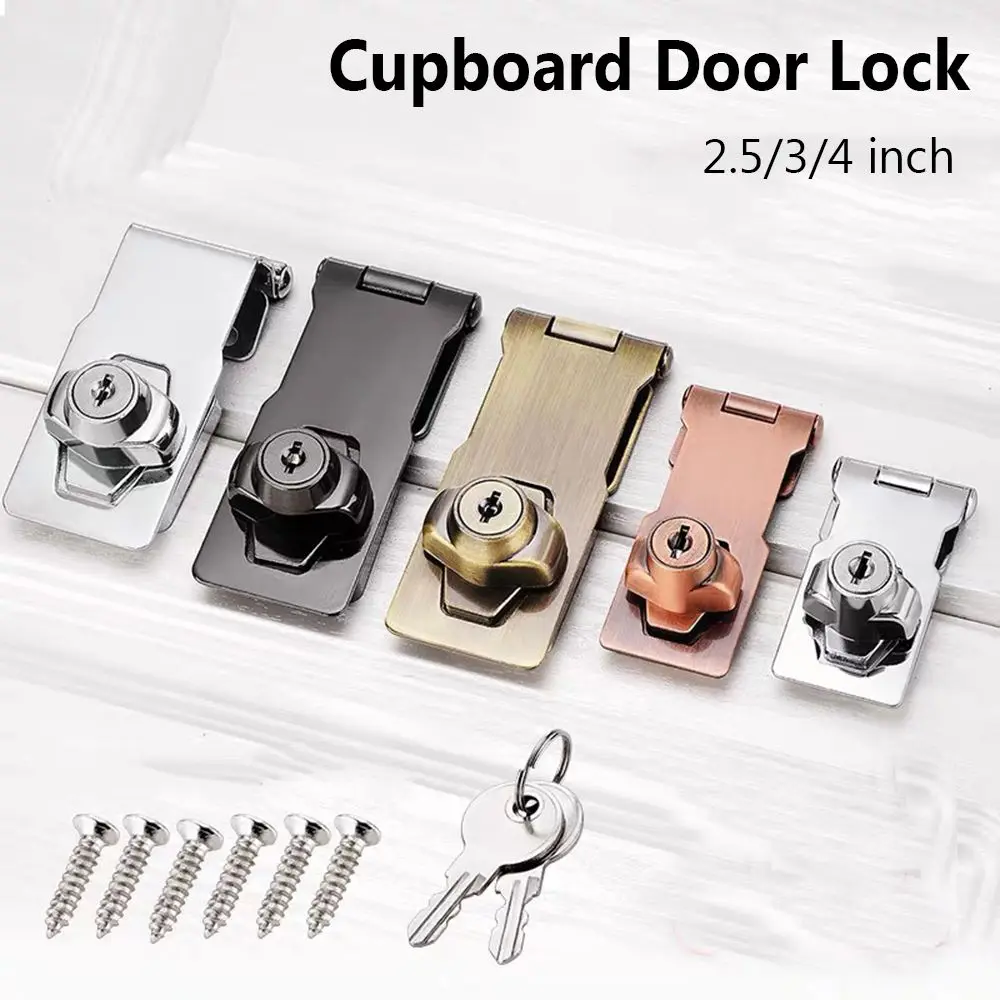 Buckle Burglarproof Cupboard Punch-free Cabinet Drawer Door Lock Keyed Hasp Lock
Buckle Burglarproof Cupboard Punch-free Cabinet Drawer Door Lock Keyed Hasp Lock