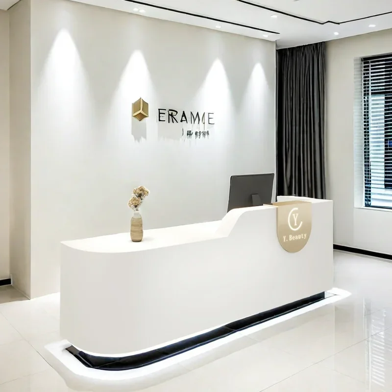 Front Desk Reception Counter Clothes Luxurious Office Restaurant Furniture Administrator Stand Aesthetic Empfangstheke Salon
Front Desk Reception Counter Clothes Luxurious Office Restaurant Furniture Administrator Stand Aesthetic Empfangstheke Salon