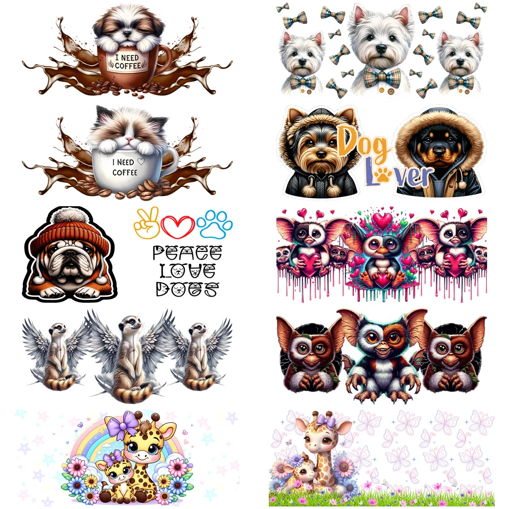 Cute animals series easy peel waterproof DIY Decals 3D transfers uvdtf stickers 16oz uv dtf cup wraps for Libbey Glasses
Cute animals series easy peel waterproof DIY Decals 3D transfers uvdtf stickers 16oz uv dtf cup wraps for Libbey Glasses